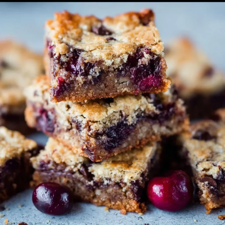 Delicious Chocolate Chip Cherry Bars Recipe