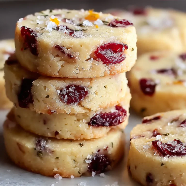 Delicious Cranberry Orange Shortbread Cookies