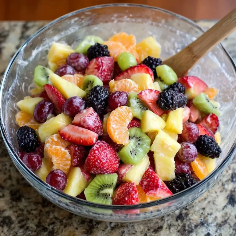 Delicious Creamy Fresh Fruit Salad Recipe