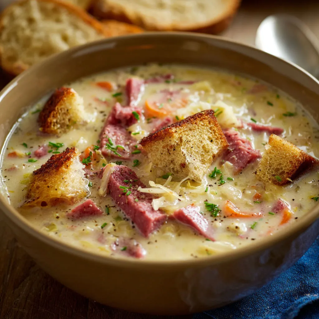 Delicious Creamy Reuben Soup Recipe