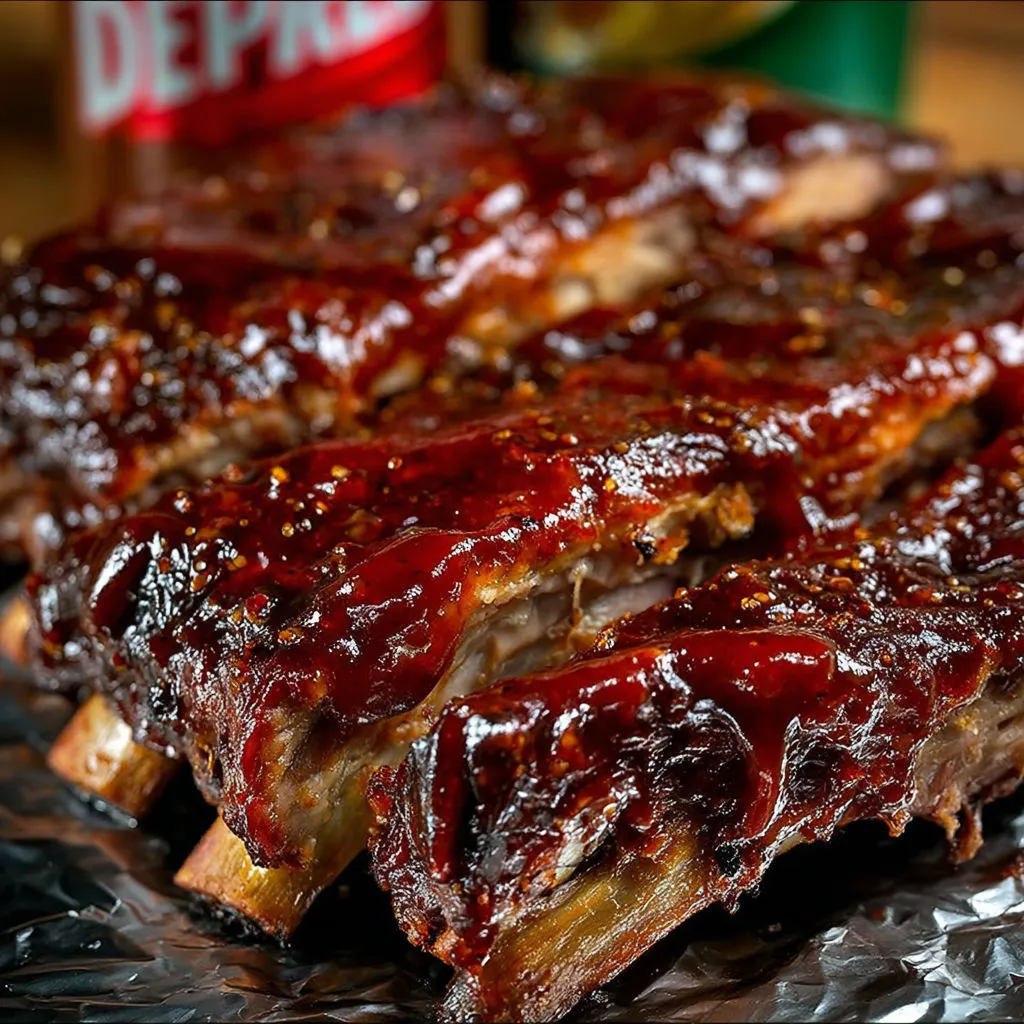 Delicious Dr Pepper BBQ Pork Ribs