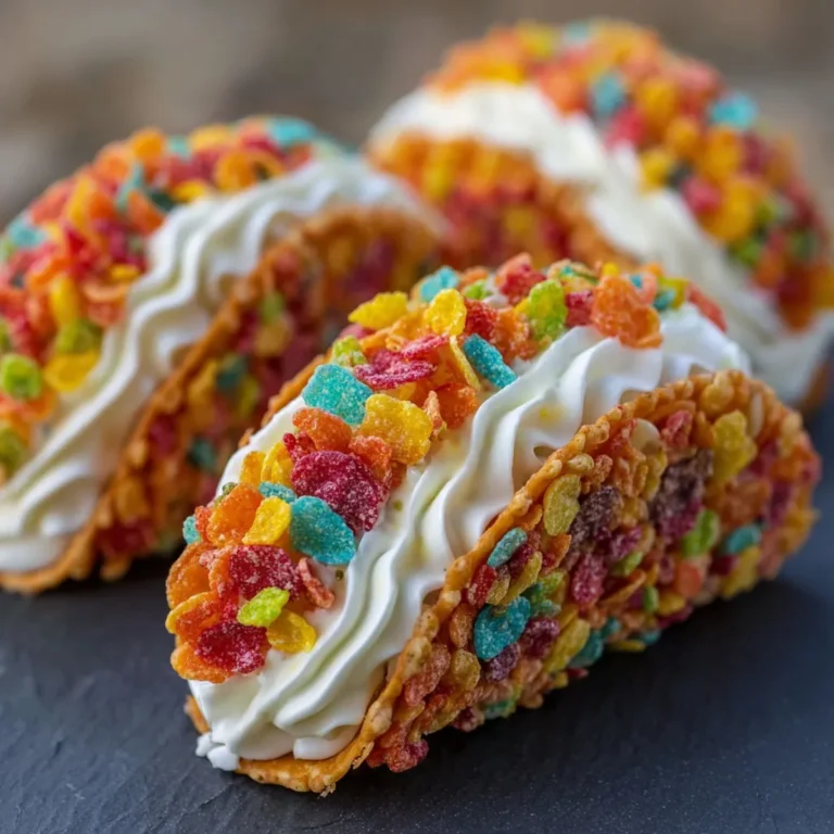 Delicious Fruity Pebbles Cheesecake Taco Recipe