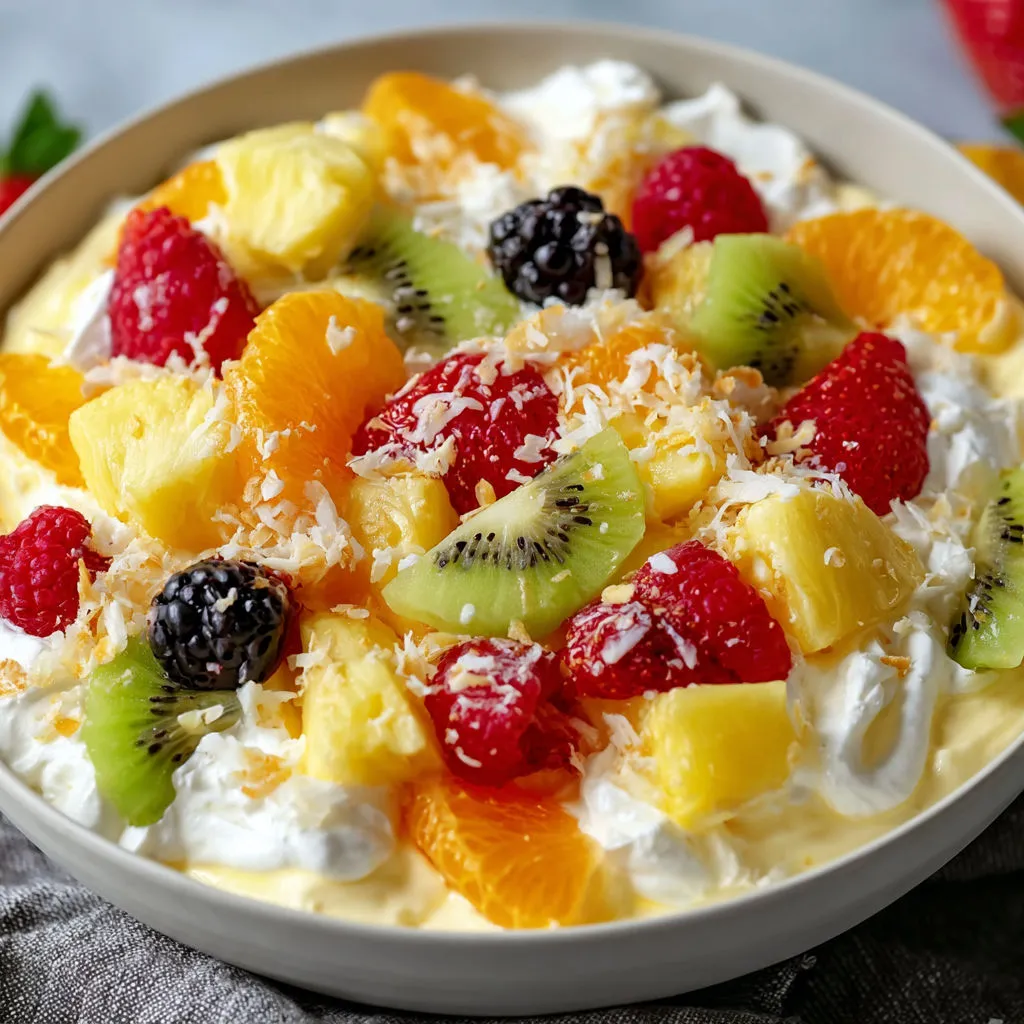Delicious Hawaiian Cheesecake Fruit Salad Recipe