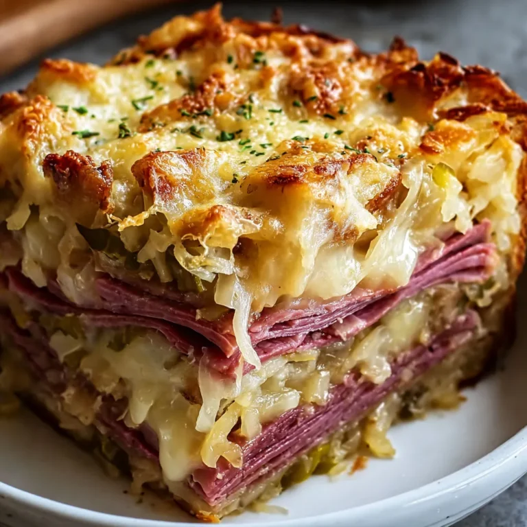 Delicious Layered Reuben Casserole Recipe