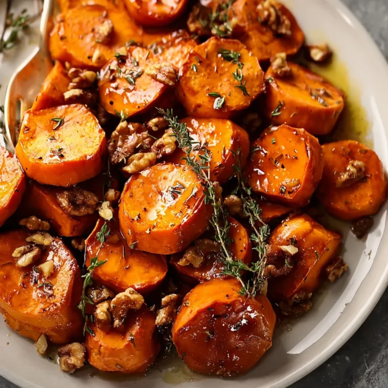 Delicious Maple Roasted Sweet Potatoes with Walnuts