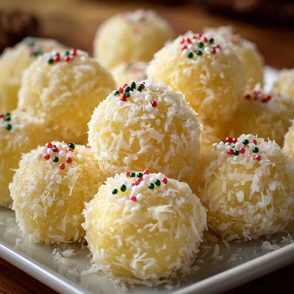Delicious Pineapple Coconut Holiday Energy Bites