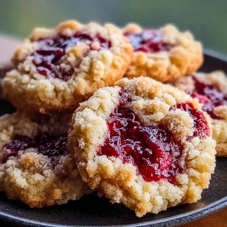 Delicious Raspberry Crumble Cookies Recipe