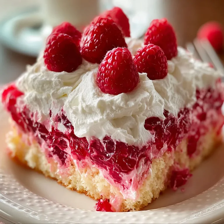 Delicious Raspberry Zinger Poke Cake Recipe