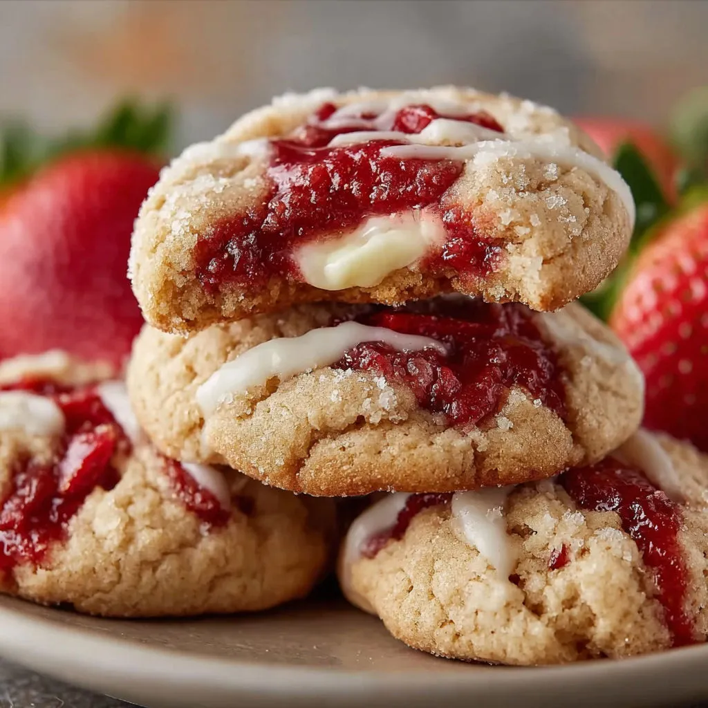 Delicious Strawberry Cheesecake Cookies Recipe