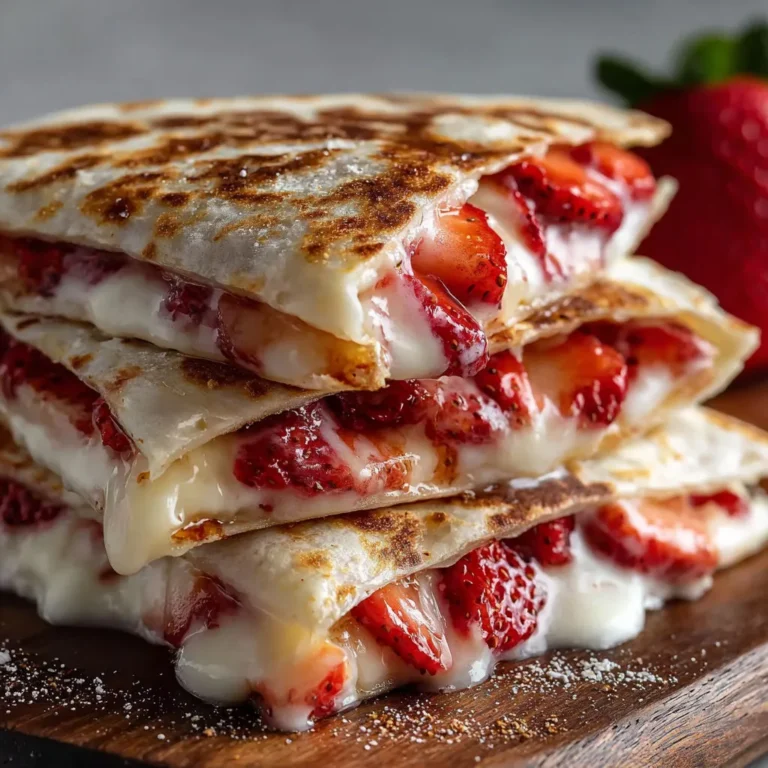 Delicious Strawberry Cheesecake Quesadilla Recipe