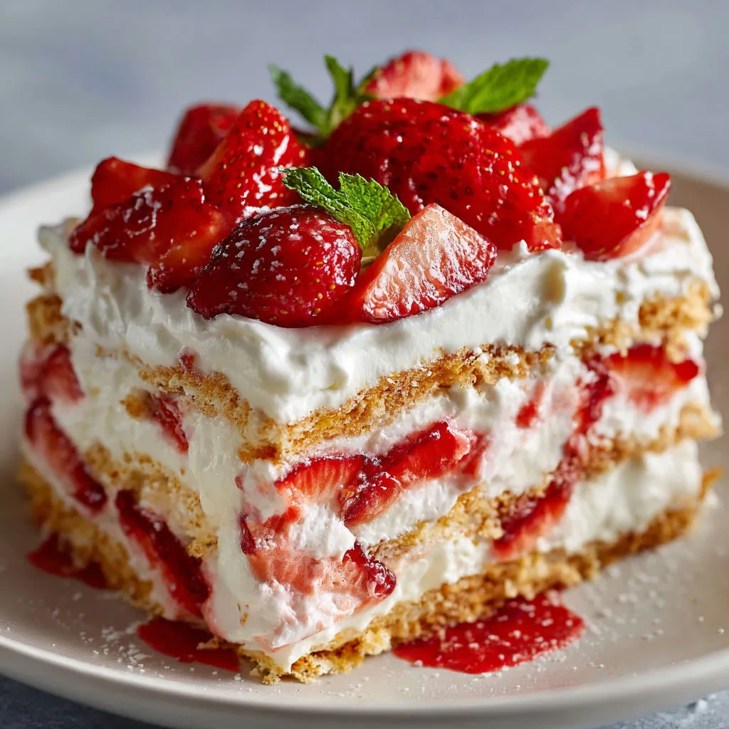 Delicious Strawberry Cream Cheese Icebox Recipe
