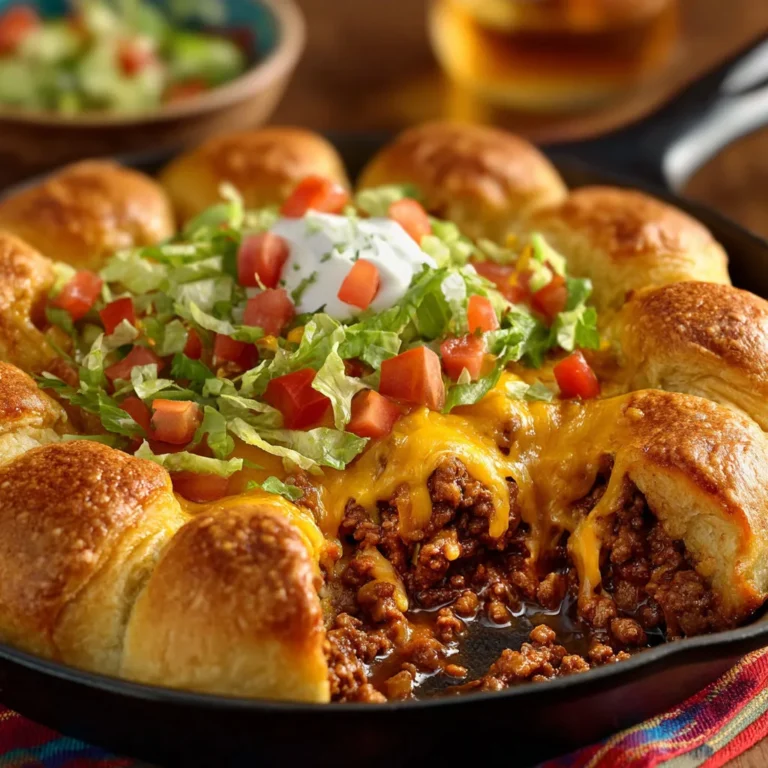 Delicious Taco Bake Recipe with Pillsbury Crescent Rolls