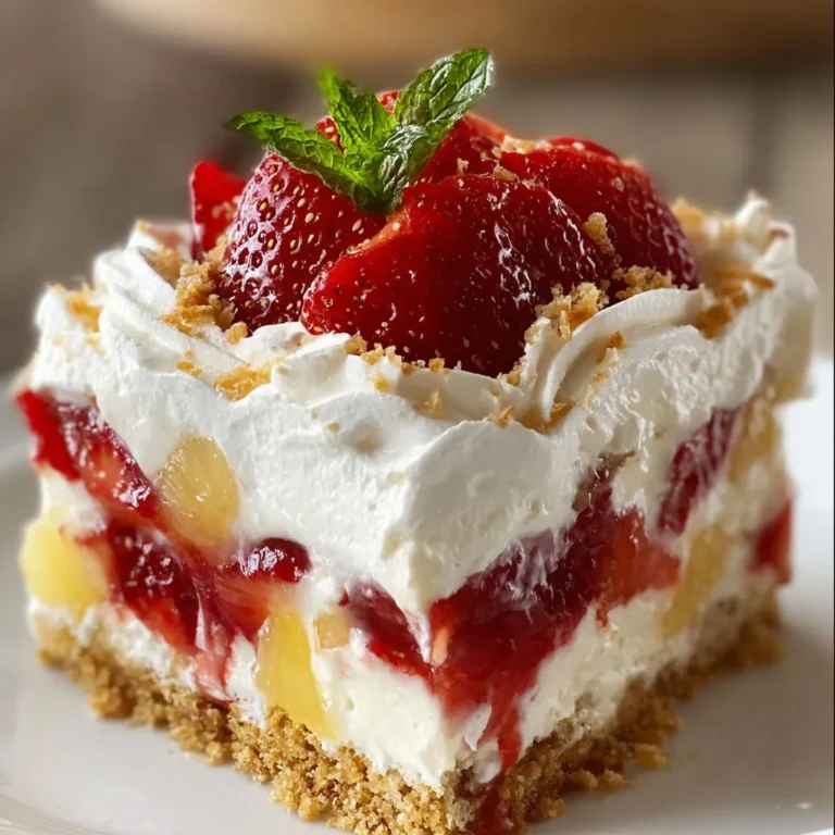 Delicious Tropical Strawberry Split: No-Bake Recipe