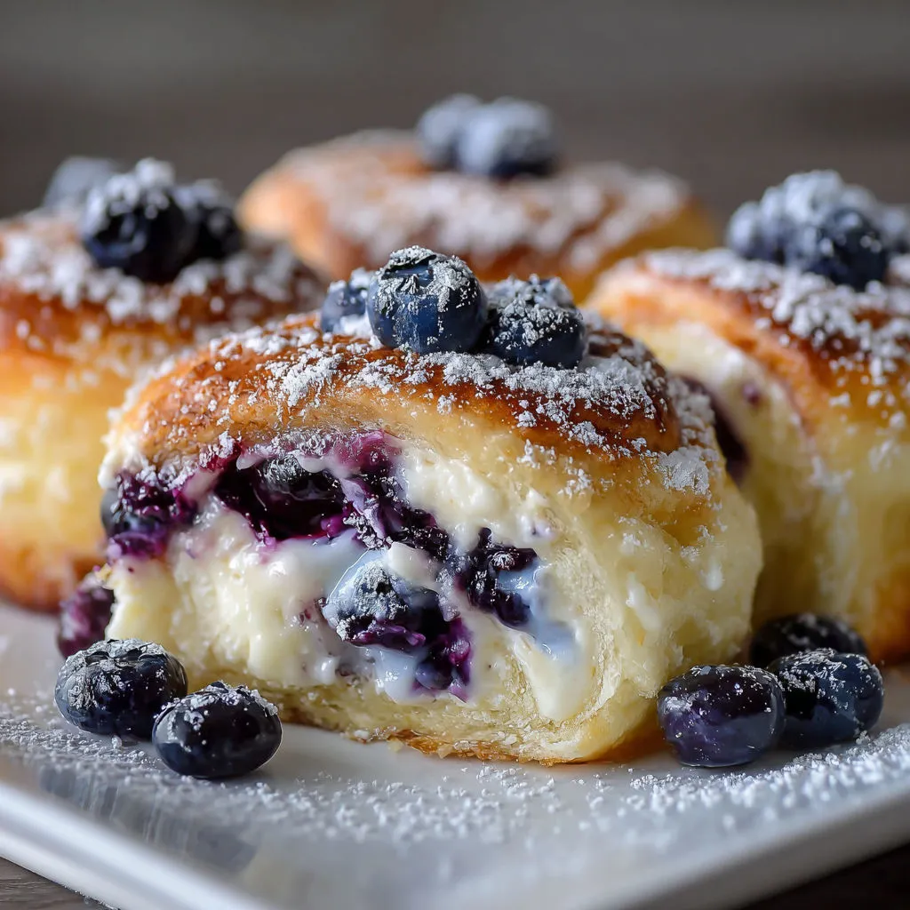 Easy Blueberry Cheesecake Rolls Recipe