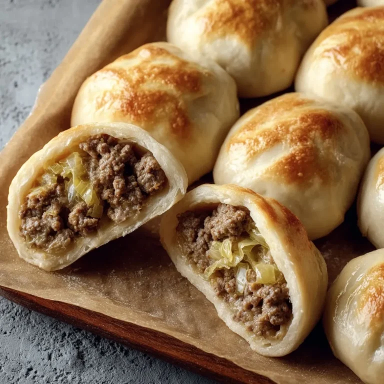 Easy Frozen Dough Recipe with Ground Beef and Cabbage