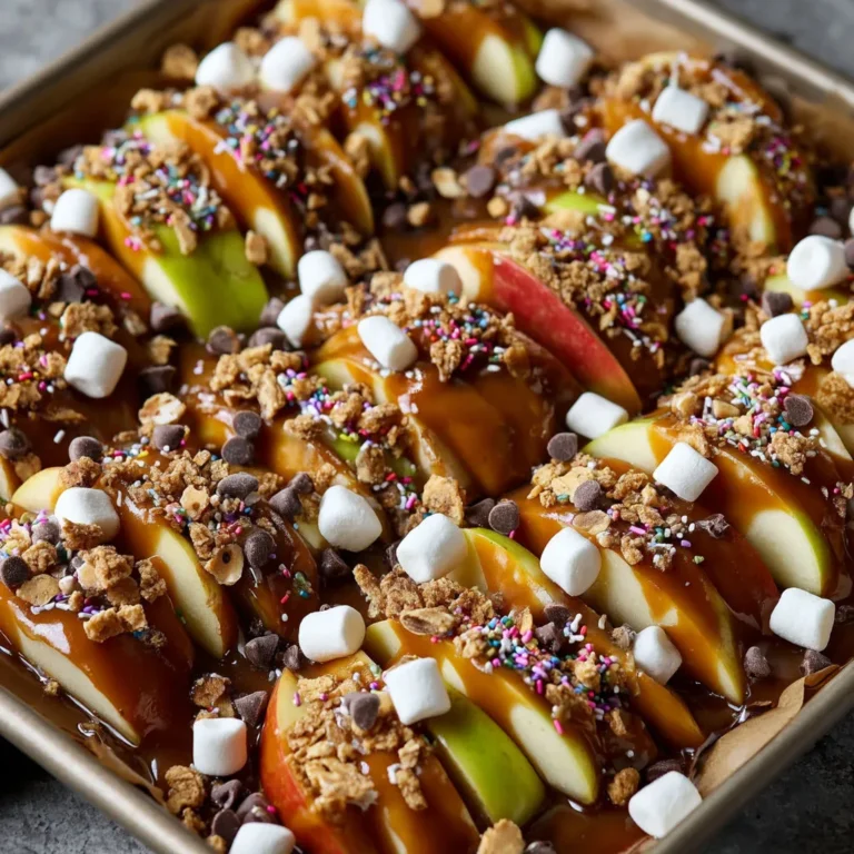 Easy Sheet Pan Caramel Apple Recipe