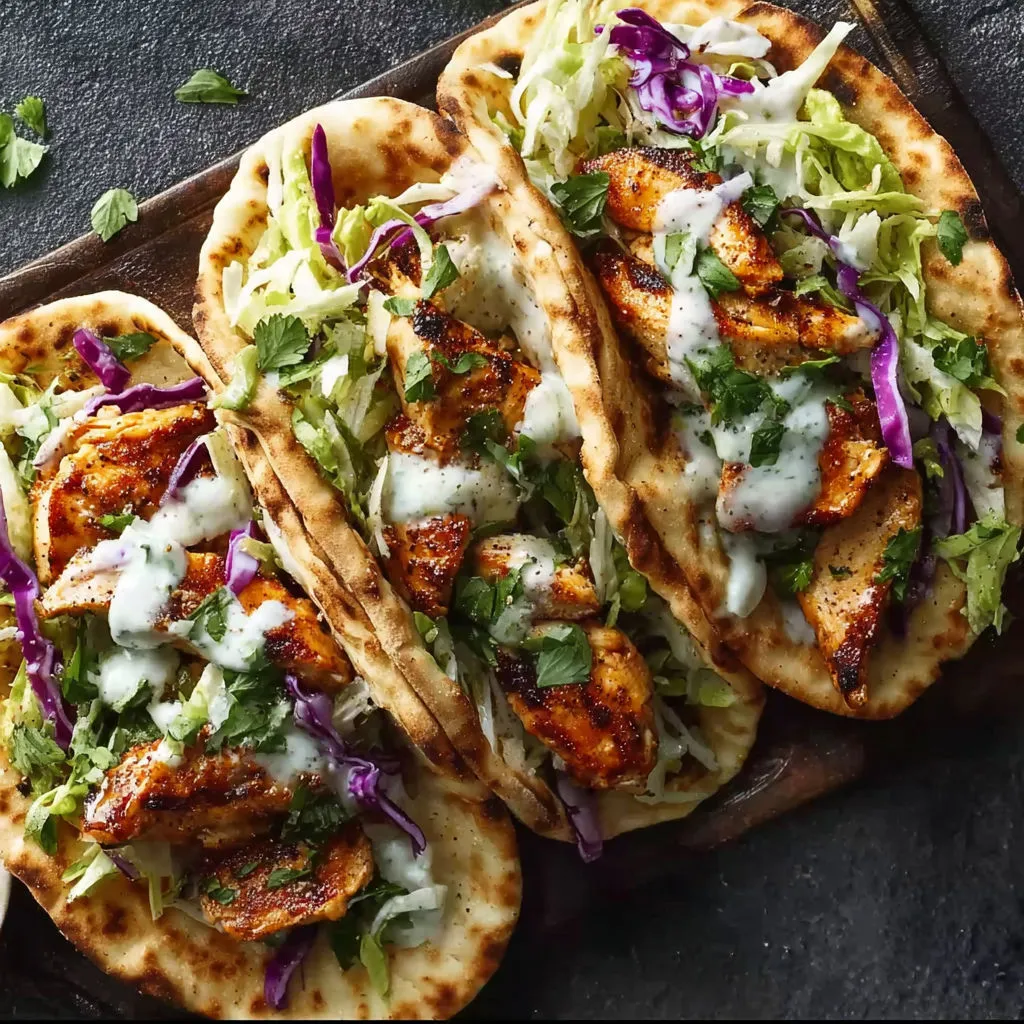 Easy Sheet Pan Chicken Pitas Recipe