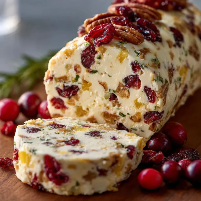 Festive Pineapple Cranberry Cheese Spread
