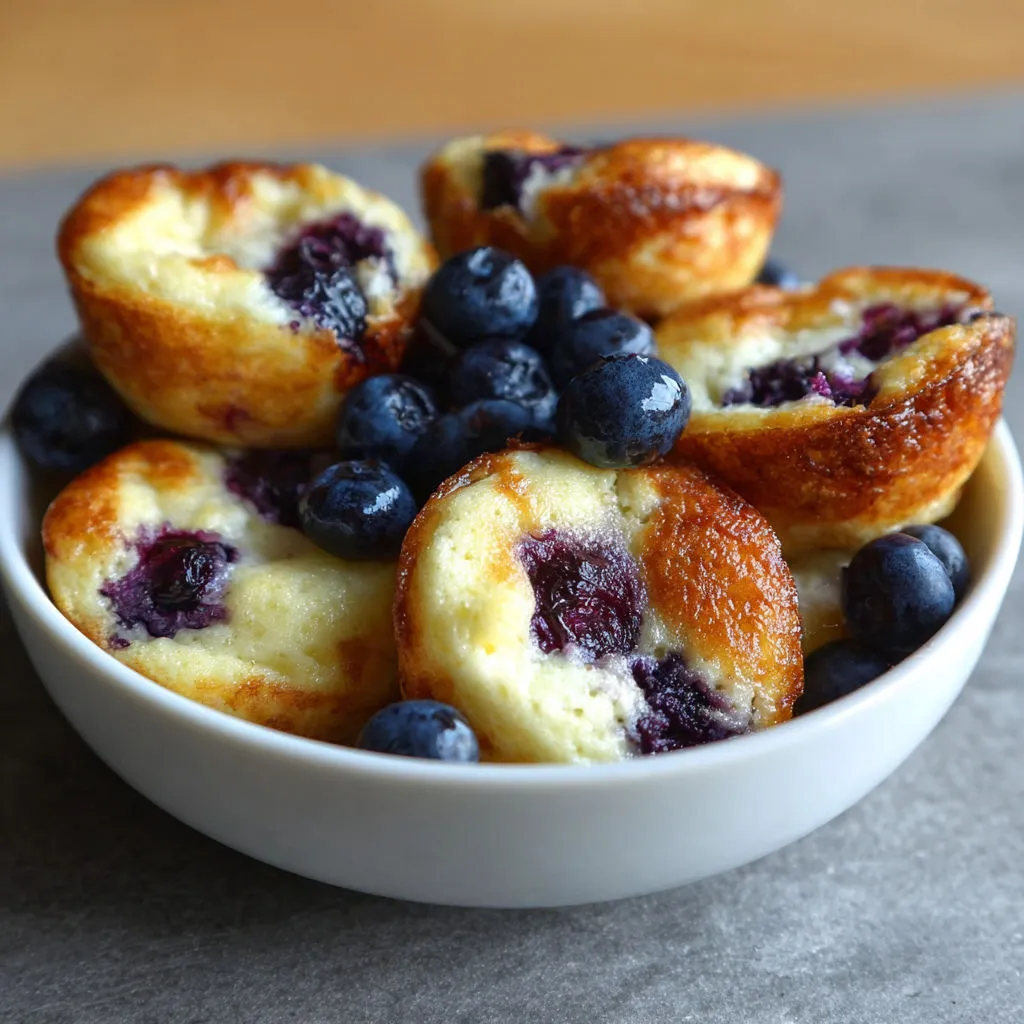 Fluffy Blueberry Cottage Cheese Pancakes