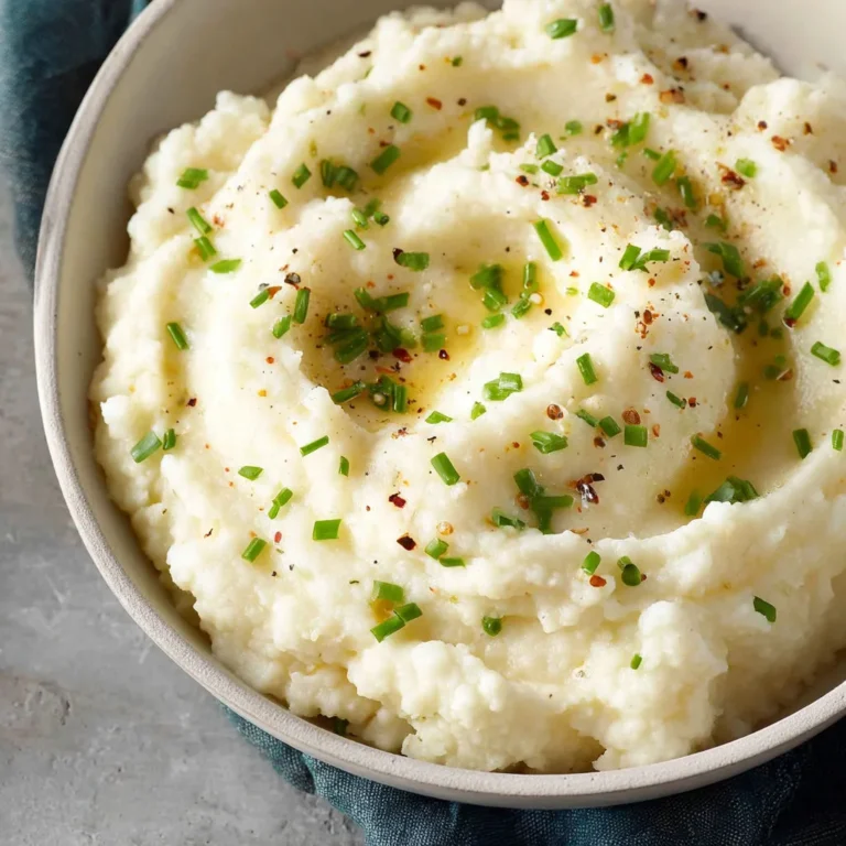 Garlic Roasted Mashed Cauliflower Recipe
