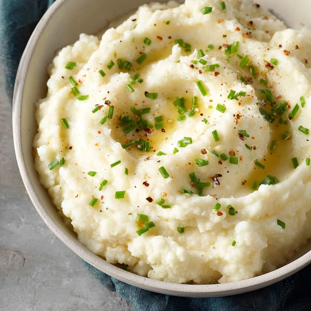 Garlic Roasted Mashed Cauliflower Recipe