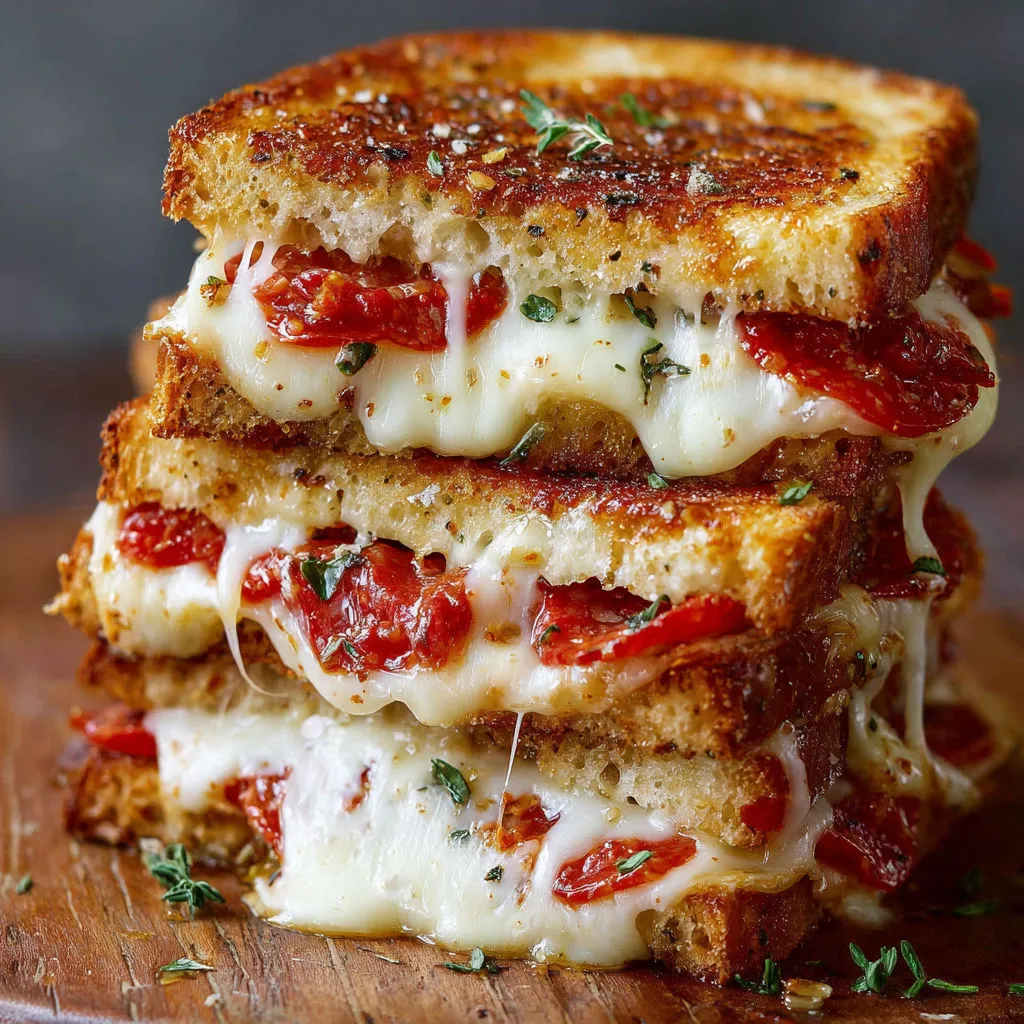 Gourmet Pizza Grilled Cheese Recipe