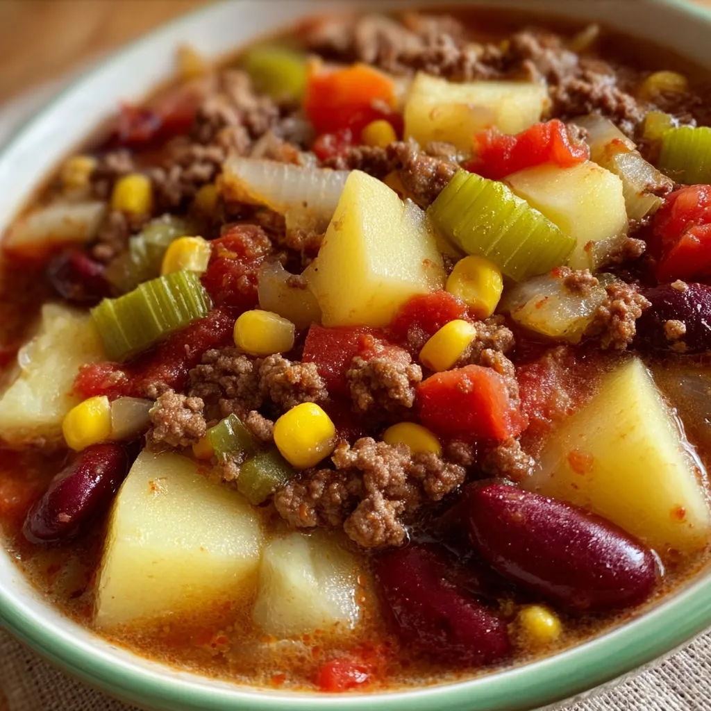 Hearty Shipwreck Stew Recipe with Ground Beef