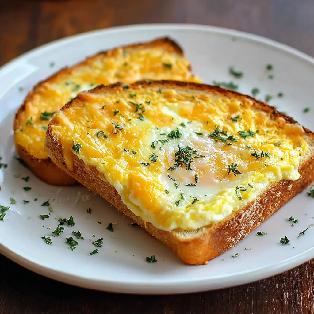 Herb and Cheese Egg Toast Recipe
