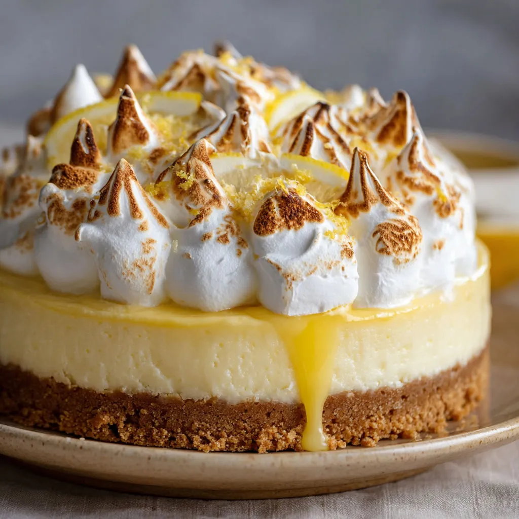 Indulgent Lemon Meringue Cheesecake Recipe