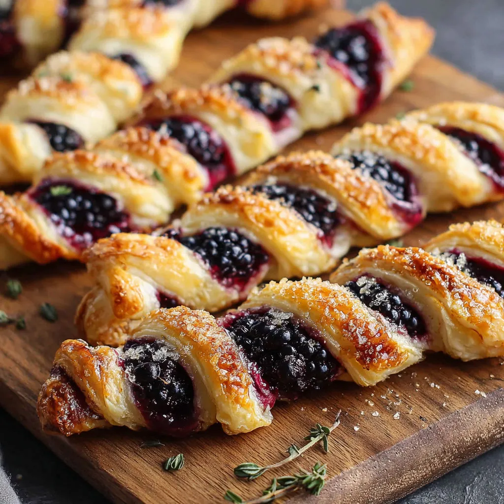 Irresistible Blackberry Goat Cheese Puff Pastry