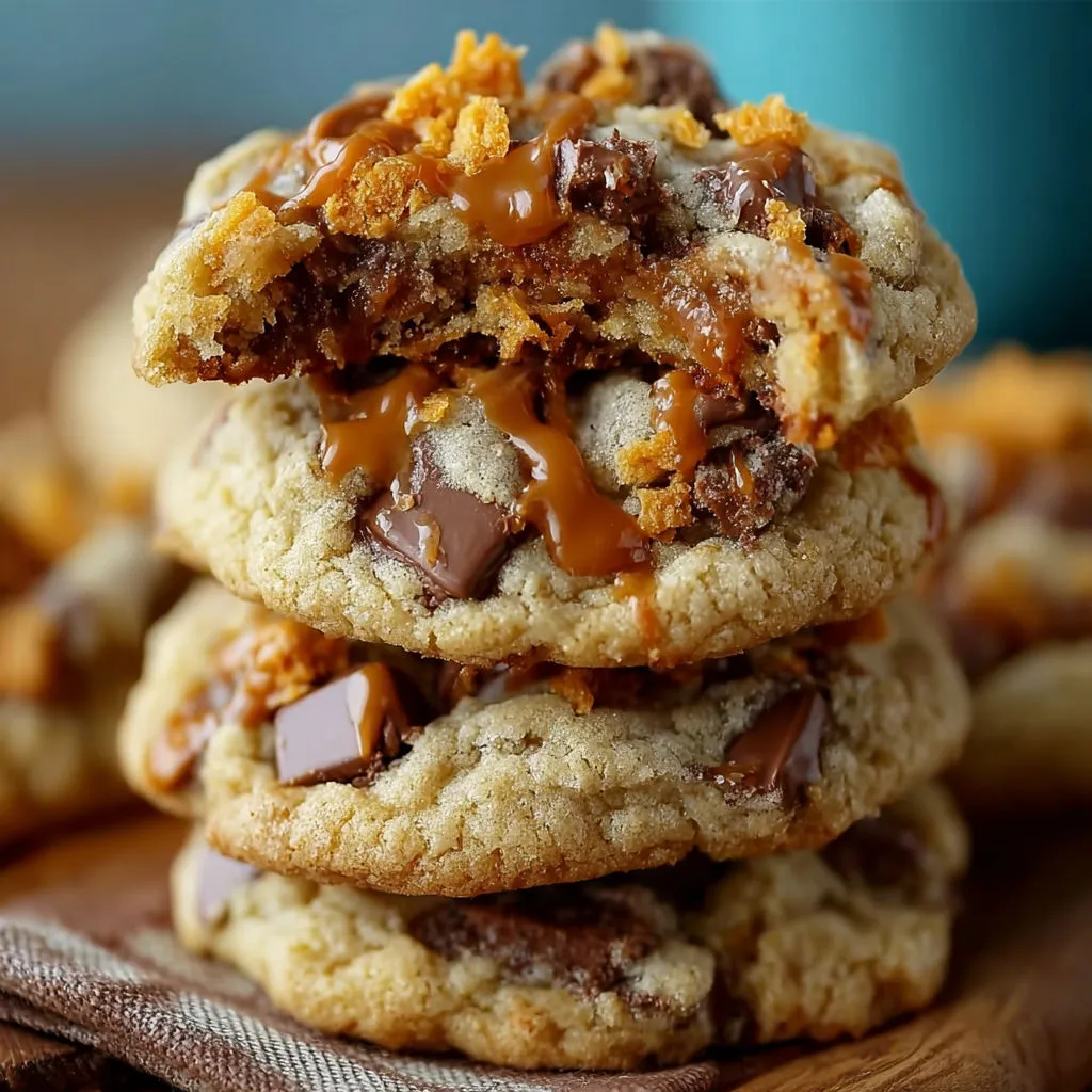 Irresistible Butterfinger Caramel Crunch Cookie Recipe