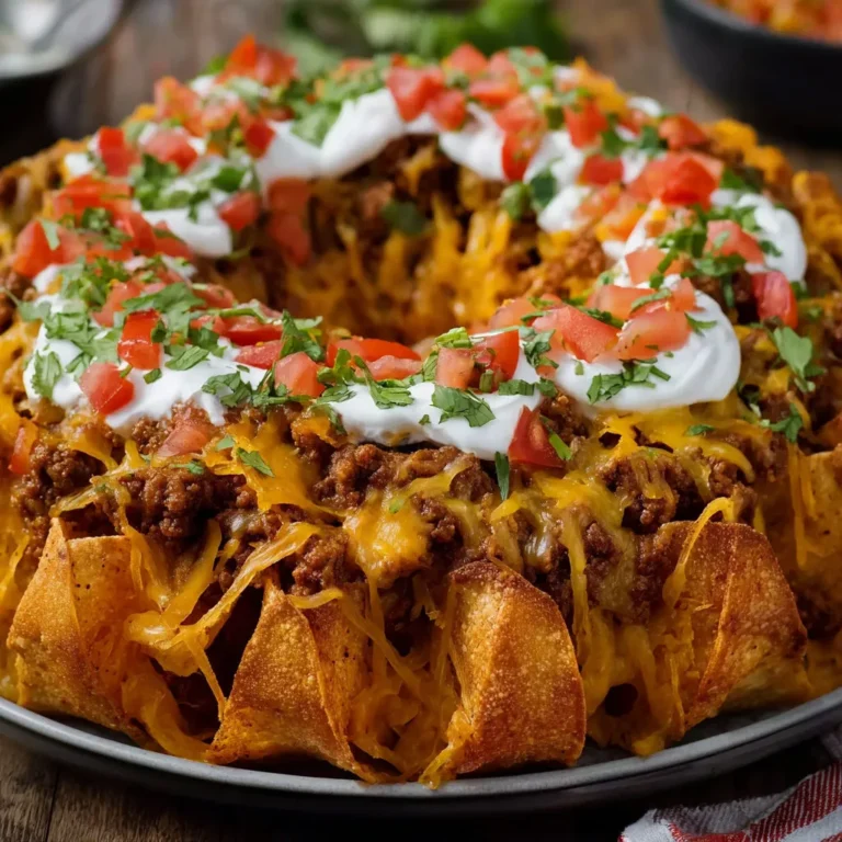 Irresistible Cheesy Nachos Baked in Bundt Pan