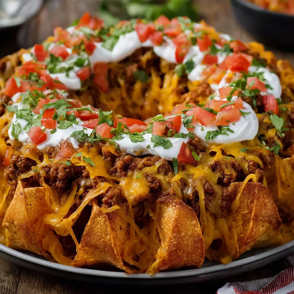 Irresistible Cheesy Nachos Baked in Bundt Pan