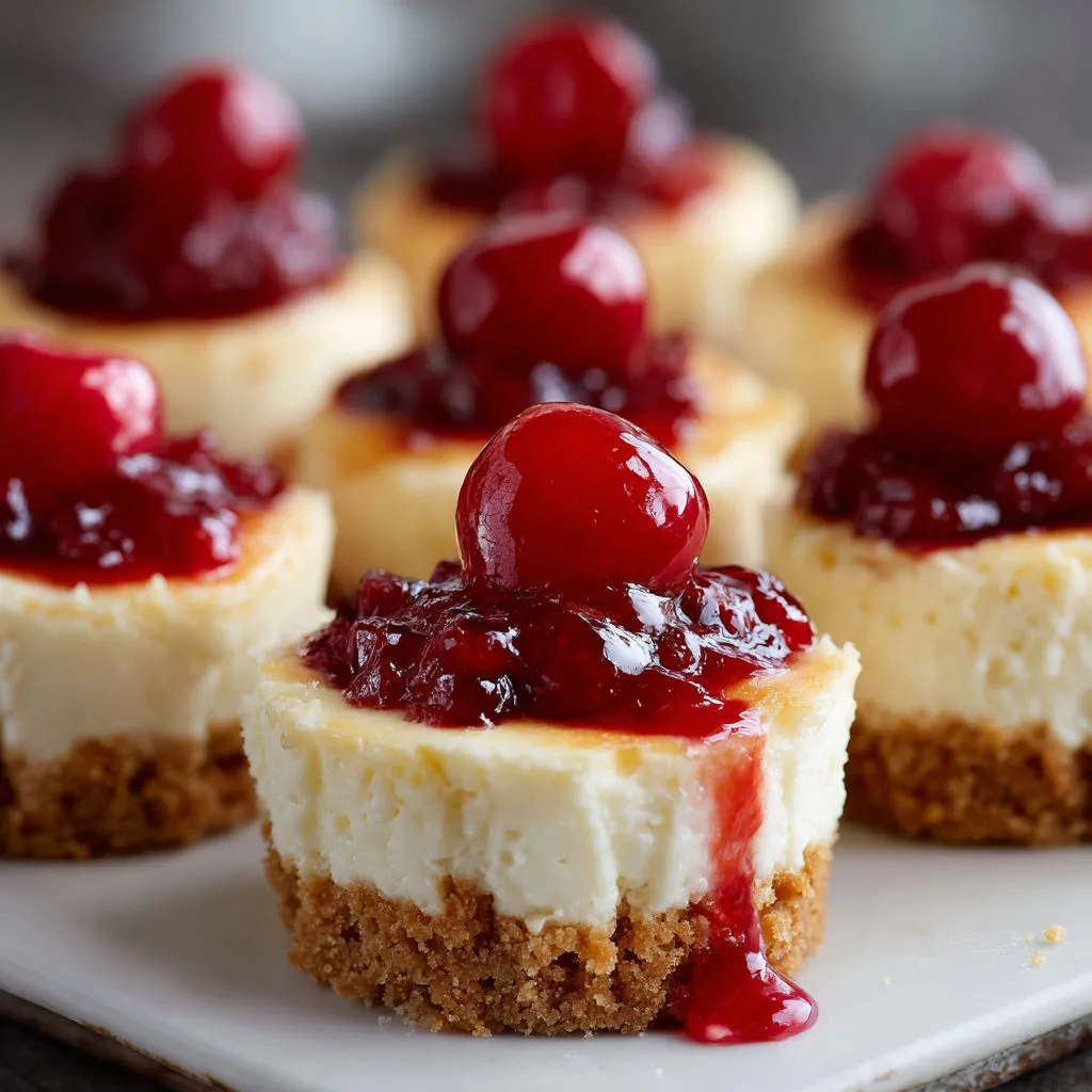 Irresistible Mini Cherry Cheesecakes Recipe