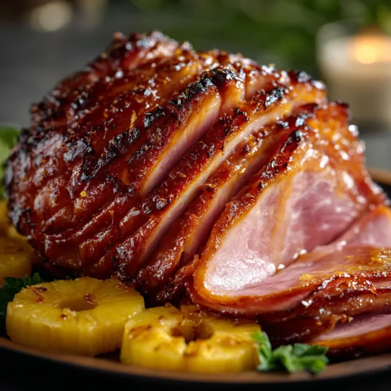 Irresistible Pineapple Brown Sugar Glazed Ham
