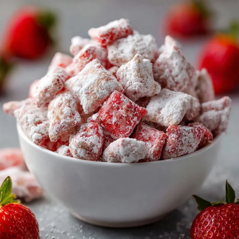 Irresistible Strawberry Shortcake Puppy Chow Recipe