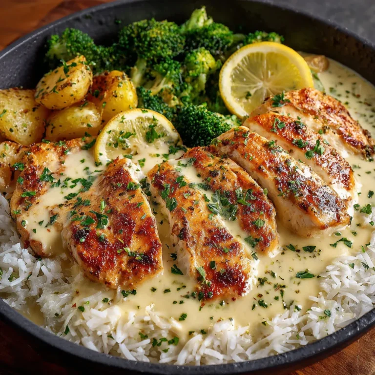 Lemon Chicken Bowl with Creamy Sauce