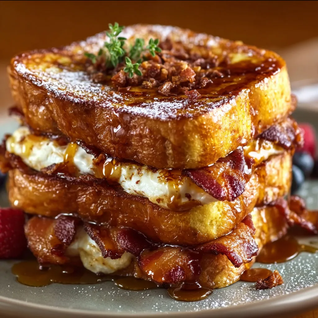 Maple Bourbon Bacon French Toast Recipe