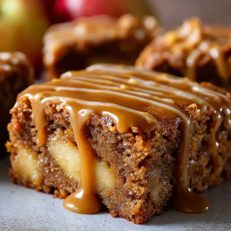Maple Glazed Apple Brownies Recipe