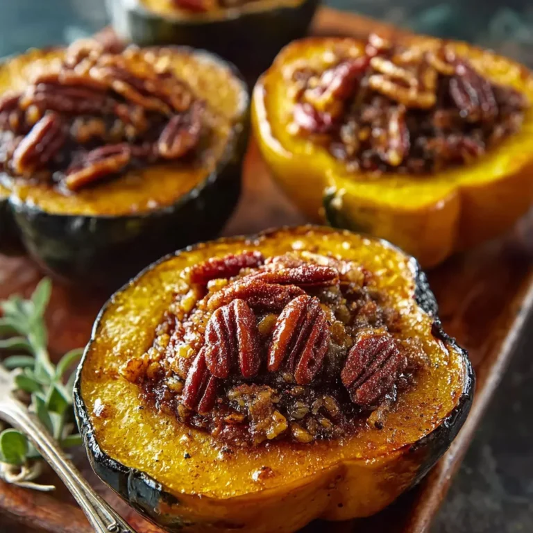 Maple Pecan Acorn Squash Recipe