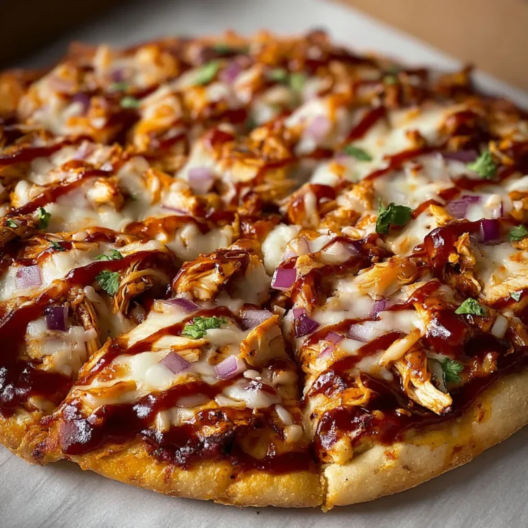 Mouthwatering BBQ Chicken Pizza Recipe