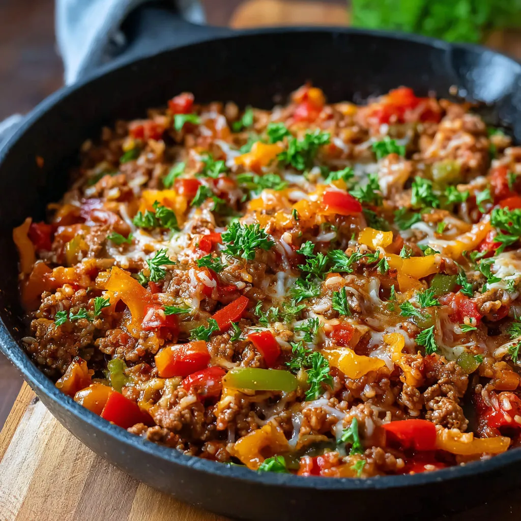 One-Pan Unstuffed Pepper Skillet: Quick and Easy Recipe