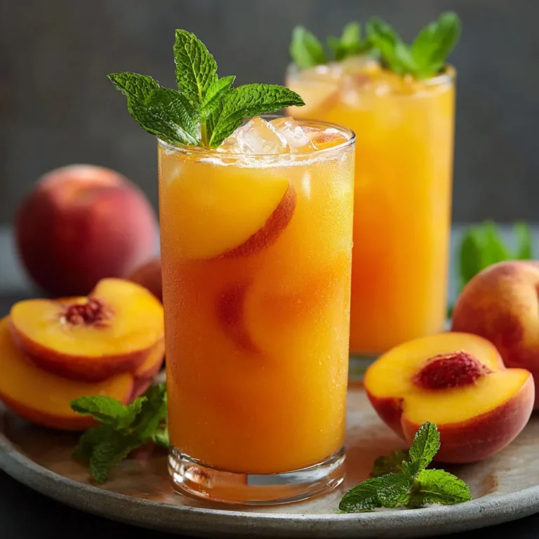 Peach Lemonade Recipe: Cool and Refreshing Summer Drink