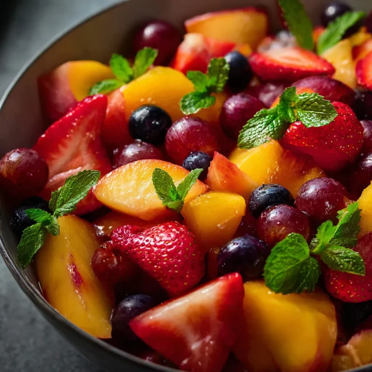 Peachy Summer Fruit Salad Recipe