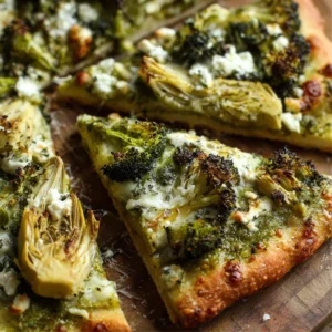 Pesto Feta Green Pizza Recipe