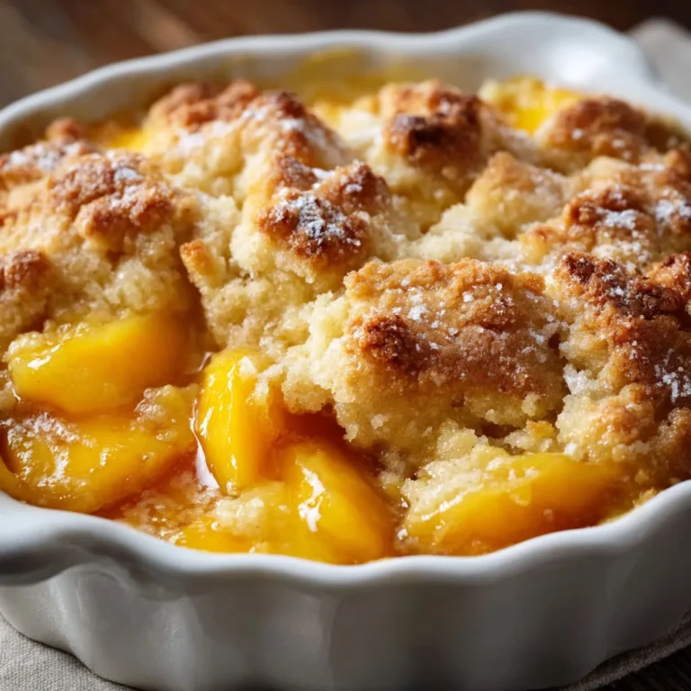 Quick & Easy Homemade Peach Cobbler Recipe