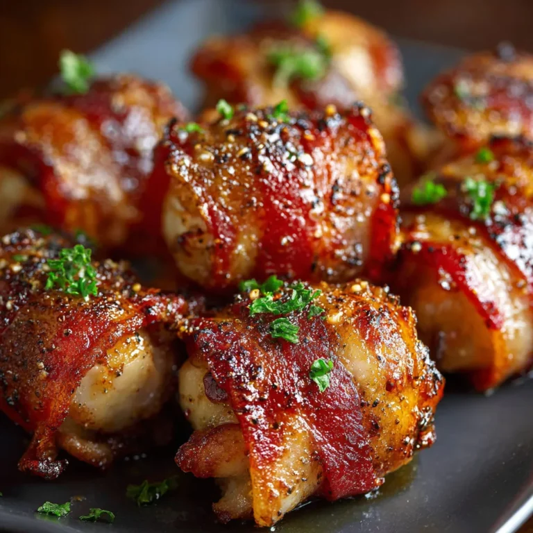 Savory Bacon-Wrapped Chicken Bites: A Mouthwatering Appetizer