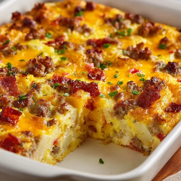 Savory Baked Egg Casserole: Perfect Breakfast Recipe