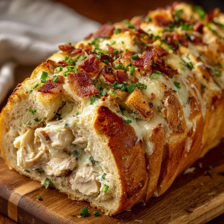 Savory Chicken Bacon Ranch Bread Recipe
