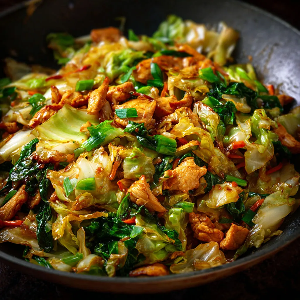 Savory Chicken Cabbage Stir-Fry Recipe